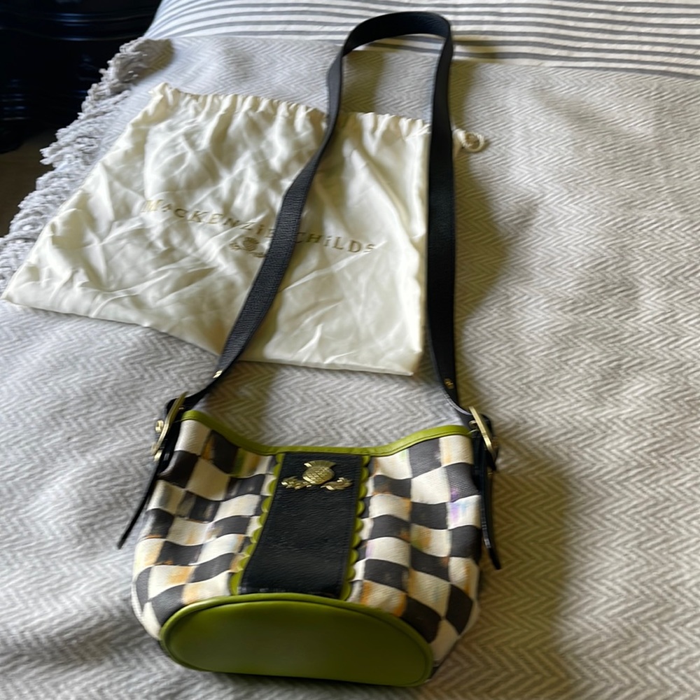 Mackenzie-Childs crossbody bag purse. Pristine condition. Comes w original bag